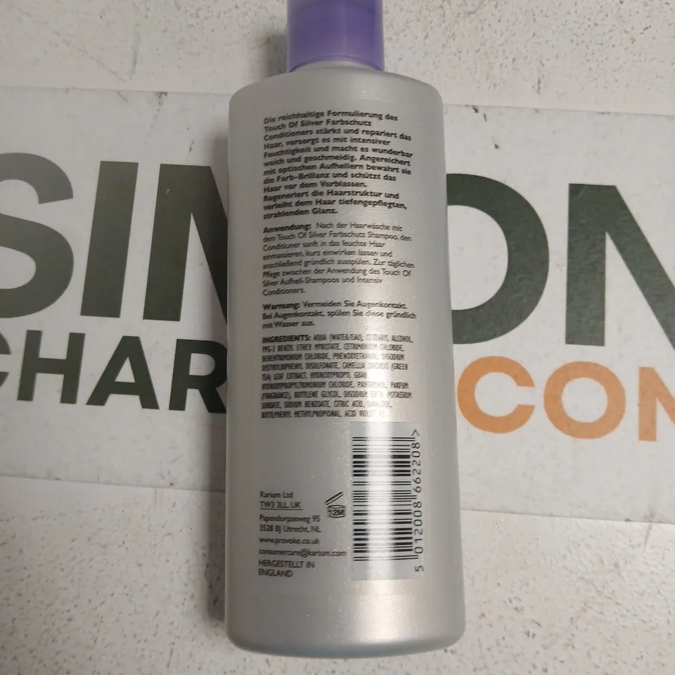 PRO-VOKE TOUCH OF SILVER COLOUR CARE CONDITIONER FOR BLONDES – PACK OF 6 X 200ML BOTTLES