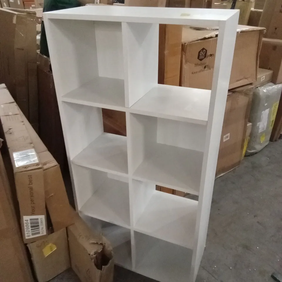 SQUARE 8 CUBES BOOKCASE - WHITE