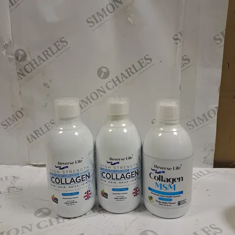 SET OF 3 REVERSE LIFE HIGH STRENGTH COLLAGEN LIQUID