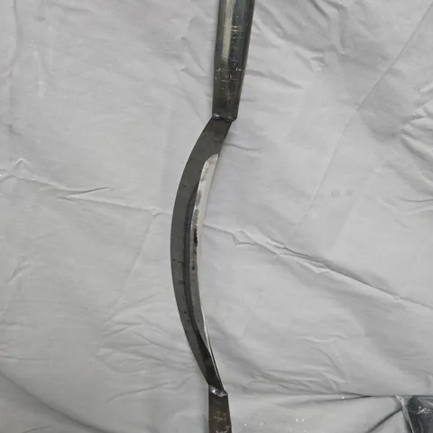 Vintage Curved Blade Hand Tool with Dual Handles