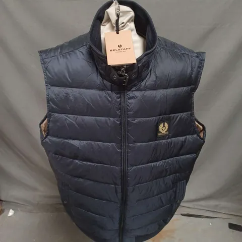 BELSTAFF CIRCUIT GILET IN DARK INK SIZE UK 44