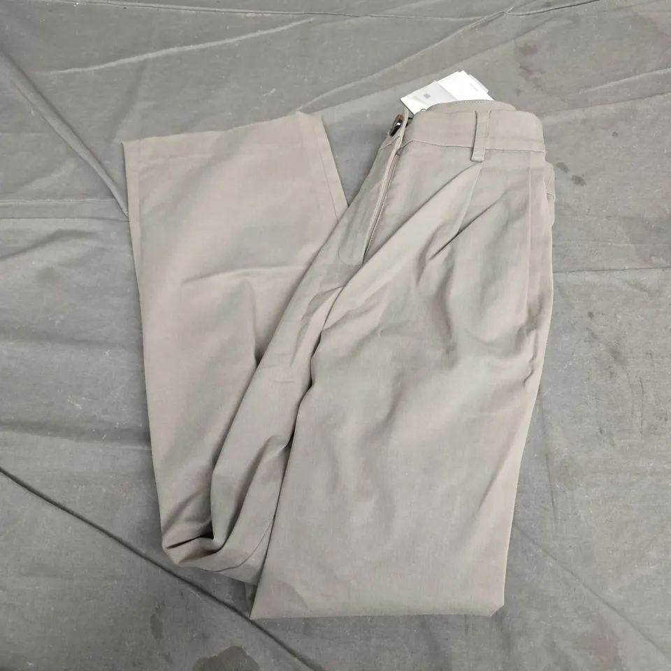 BETHANY BARREL LEG TROUSERS – WOMEN’S BEIGE, UK 10 (EU 38 / US 6)