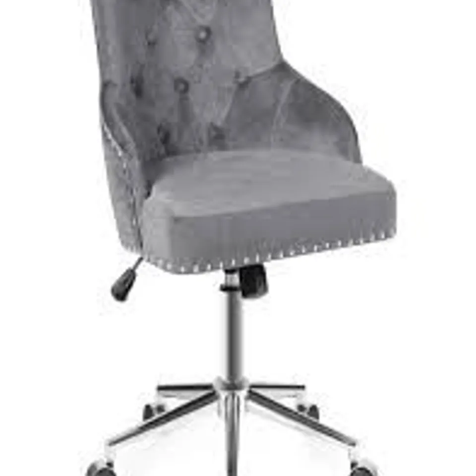 BOXED COSTWAY GREY ADJUSTABLE SWIVEL ACCENT ARMCHAIR