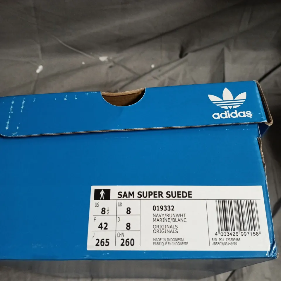 ADIDAS SAMBA SUPER SUEDE NAVY SNEAKERS – UK 8 (EU 42)