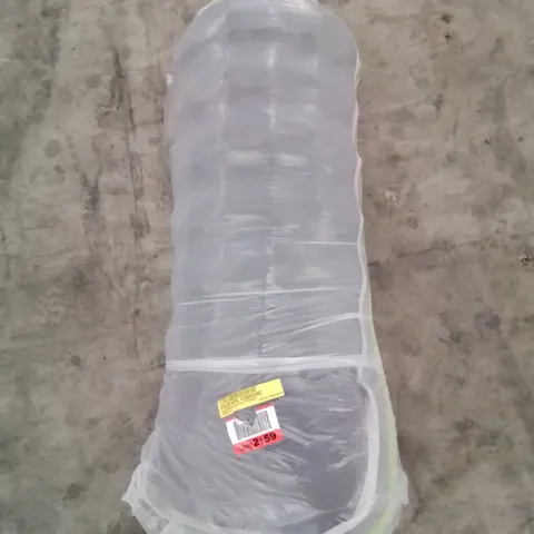 QUALITY BAGGED 3FT SINGLE HYBRID FIBRE FOAM OPEN COIL MATTRESS