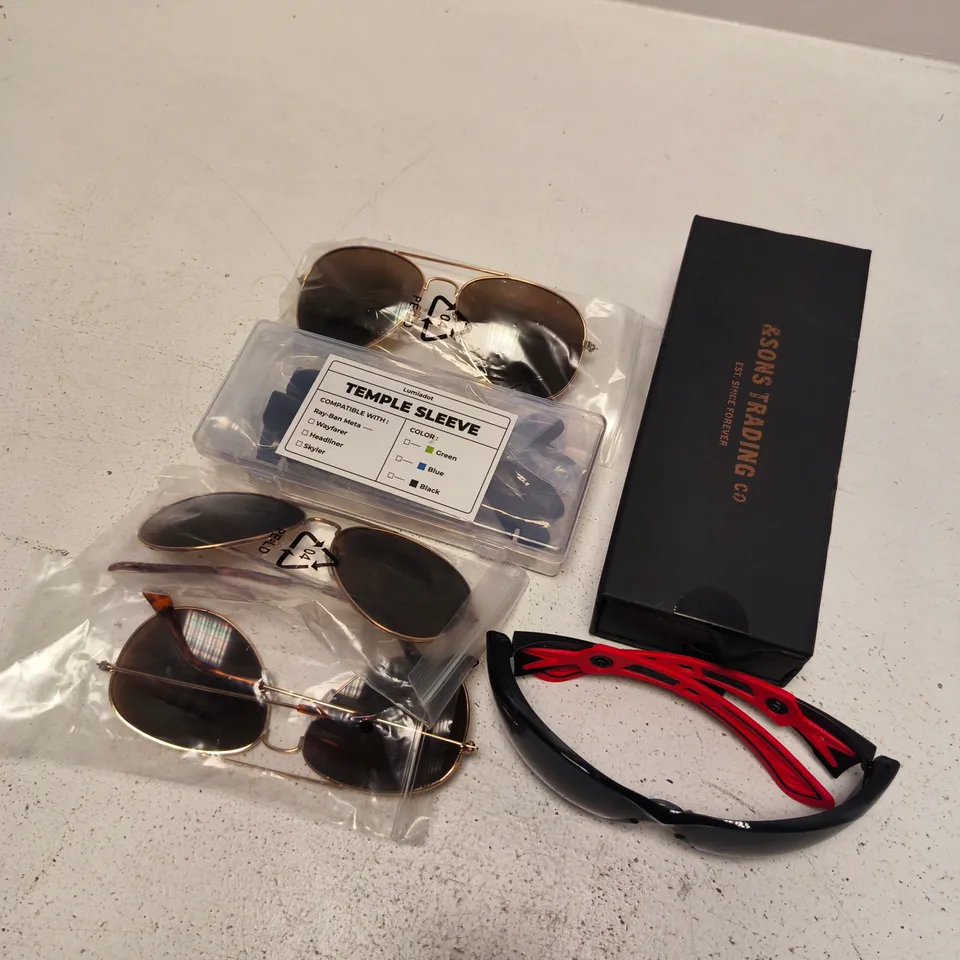 APPROXIAMTELY 15 ASSORTED SUNGLASSES/SPECTACLES IN VARIOUS DESIGNS 