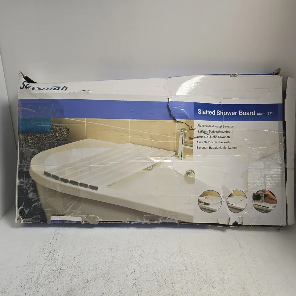 BOXED SAVANNAH SLATTED SHOWER BOARD 68CM (27")