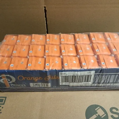 PRINCES ORANGE JUICE SMOOTH 24 X 200ML – MULTIPACK