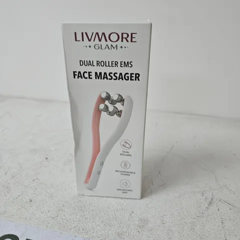 LIVMORE GLAM DUAL ROLLER EMS FACE MASSAGER