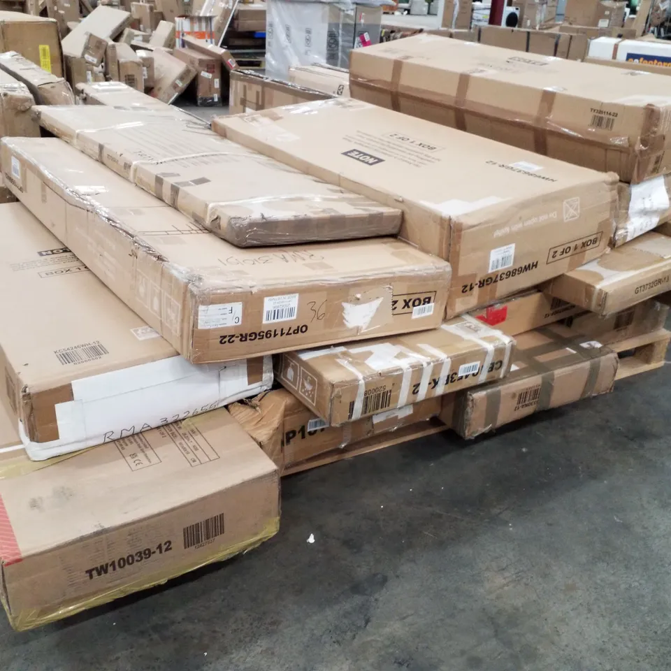 PALLET OF ASSORTED GARDEN FURNITURE PARTS