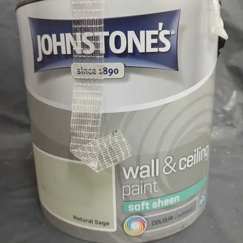 JOHNSTONE'S WALLS & CEILINGS PAINT - NATURAL SAGE - 2.5L - COLLECTION ONLY