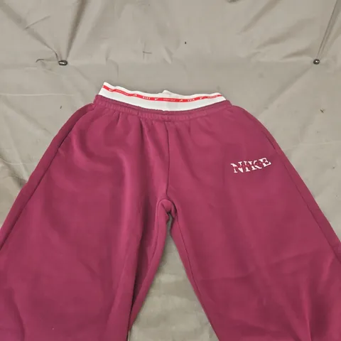 NIKE WOMEN’S JOGGERS – PINK/MAGENTA – SIZE S