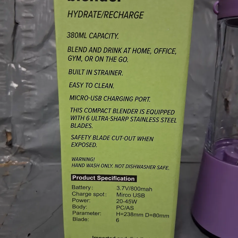 TWENTY BRAND NEW BOXED ROHS SQUEEZED JUICE CUP PORTABLE BLENDERS