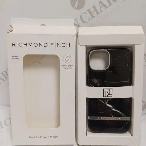 RICHMOND & FINCH SMARTPHONE CASE FOR IPHONE 14 - BLACK MARBLE