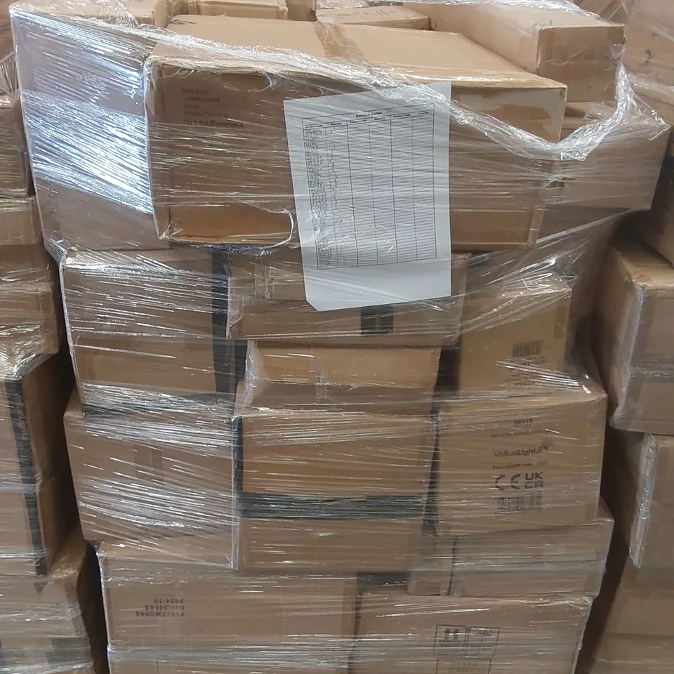 PALLET CONTAINING A VERY LARGE QUANTITY OF ASSORTED LIGHTING PRODUCTS