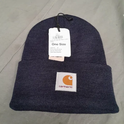 CARHARTT BEANIE IN NAVY HEATHER ONE SIZE