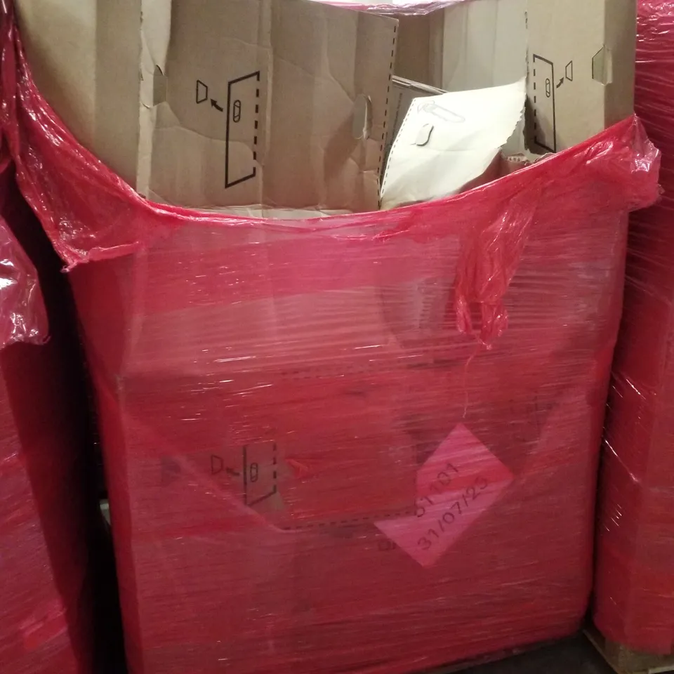PALLET CONTAINING ASSORTED PRODUCTS INCLUDING STONE BATH MAT, SHOWER PANEL, MULTI-USE STEAM CLEANER & AIR COOLER 
