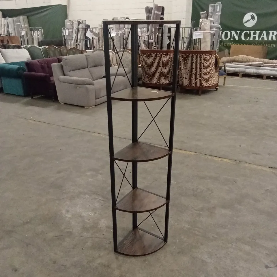 DESIGNER CORNER BOOKCASE SHELF