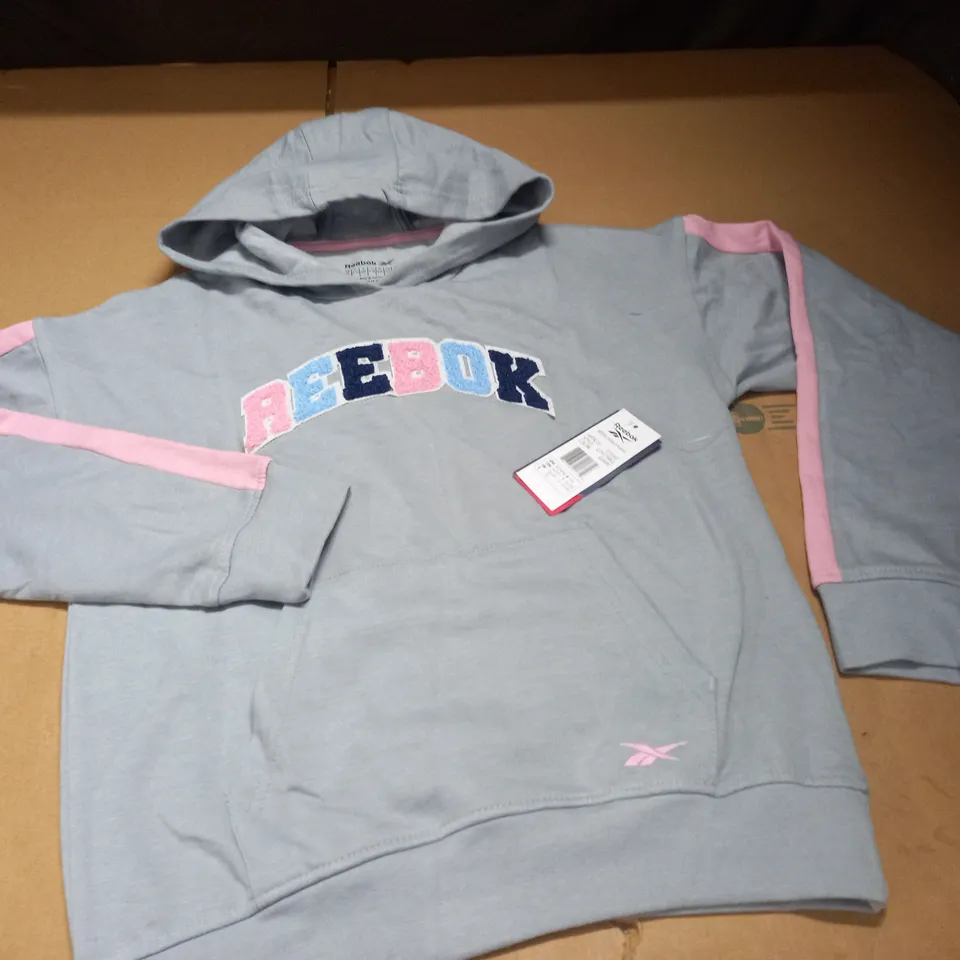 REEBOK CHENILLE HOODIE IN GREY - UK 14-15 YRS