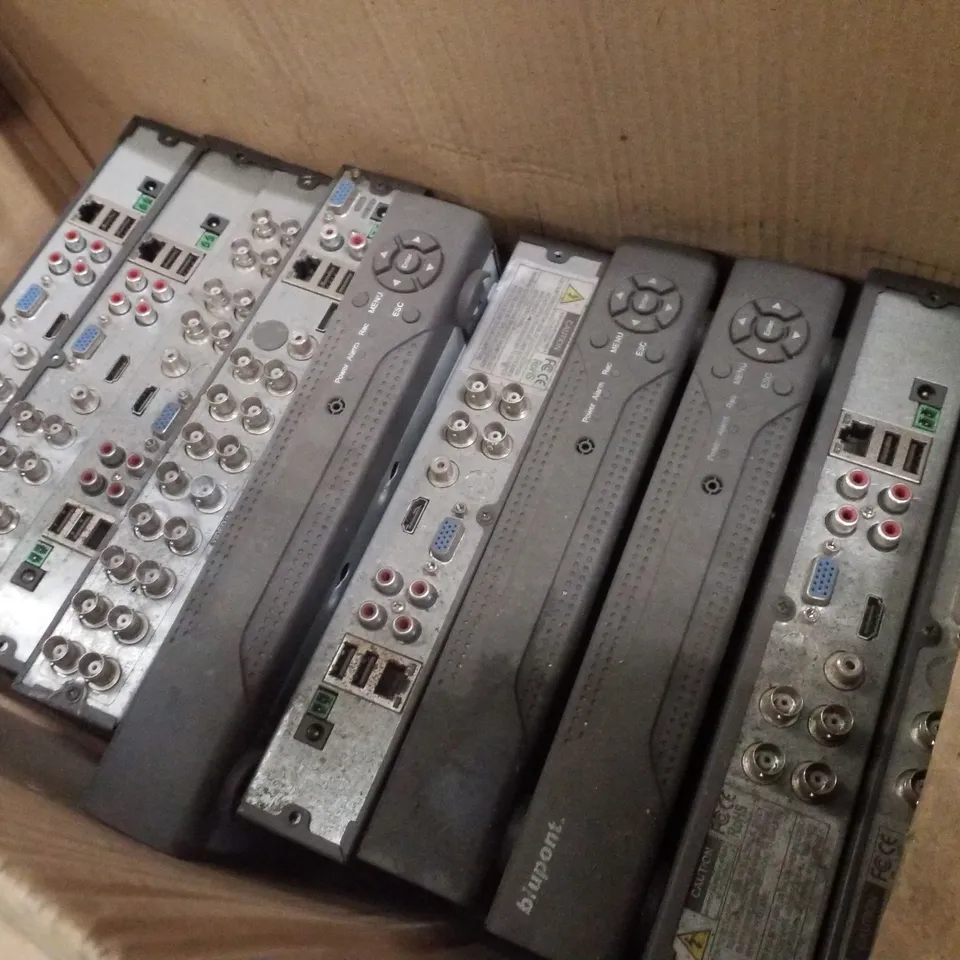 PALLET CONTAINING ASSORTED PRODUCTS INCLUDING 24 PORT GIGABIT ETHERNET SWITCH, APPLE KEYBOARDS & BLUPONT DVRS