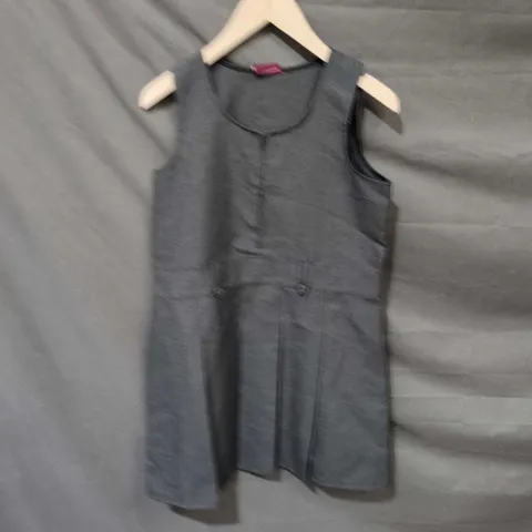 WINTERBOTTOM'S PIN102 GREY PINAFORE DRESS, AGE 11/12
