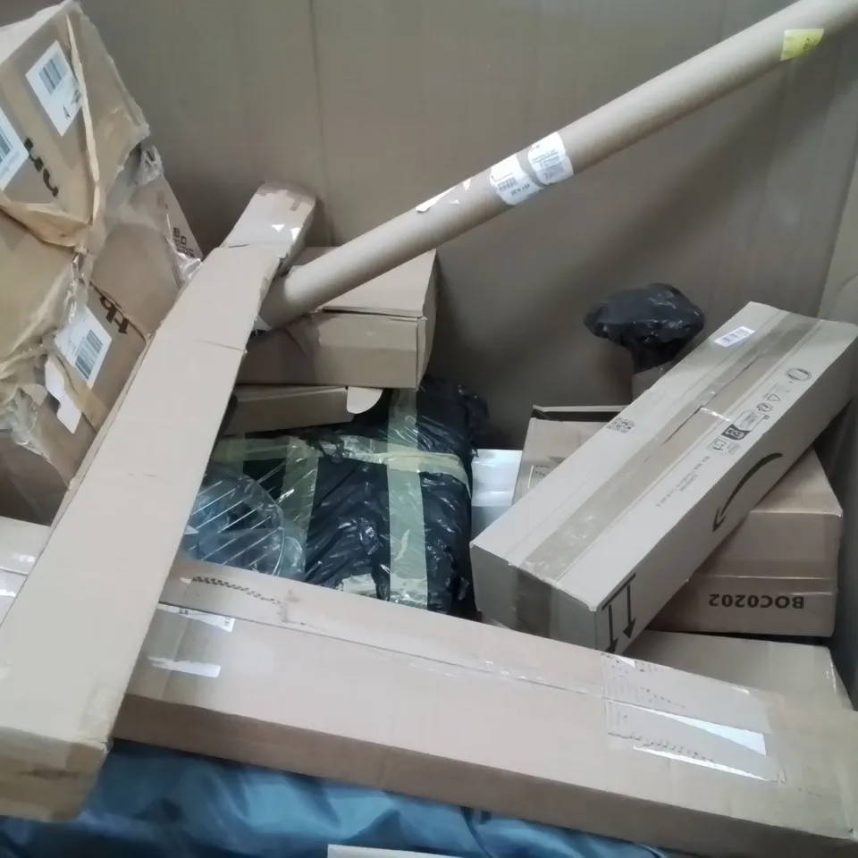 PALLET CONTAINING ASSORTED ITEMS INCLUDING: WAX MELTING FURNACE, PLANT POTS, SURE FLAP MOUNTING ADAPTERS, PINKPUM SHOE BOXES ECT 