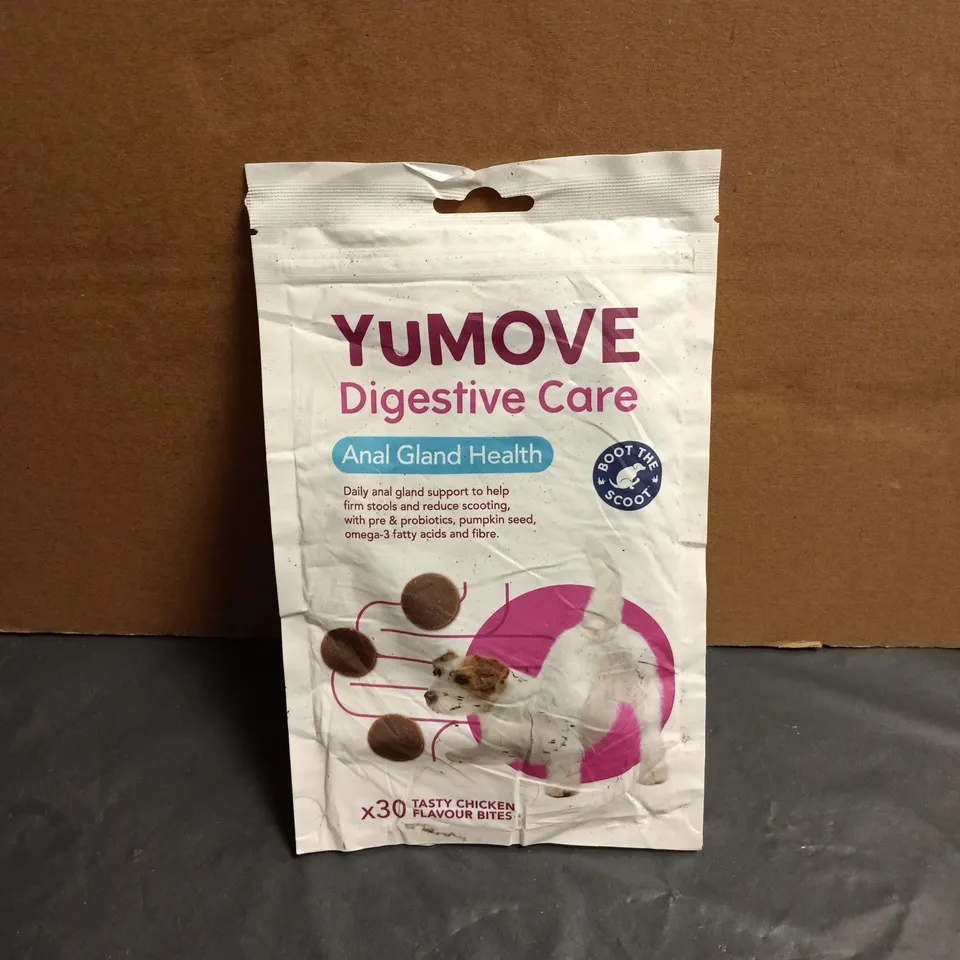 YUMOVE DIGESTIVE CARE ANAL GLAND HEALTH 30 CHICKEN BITES FOR DOGS