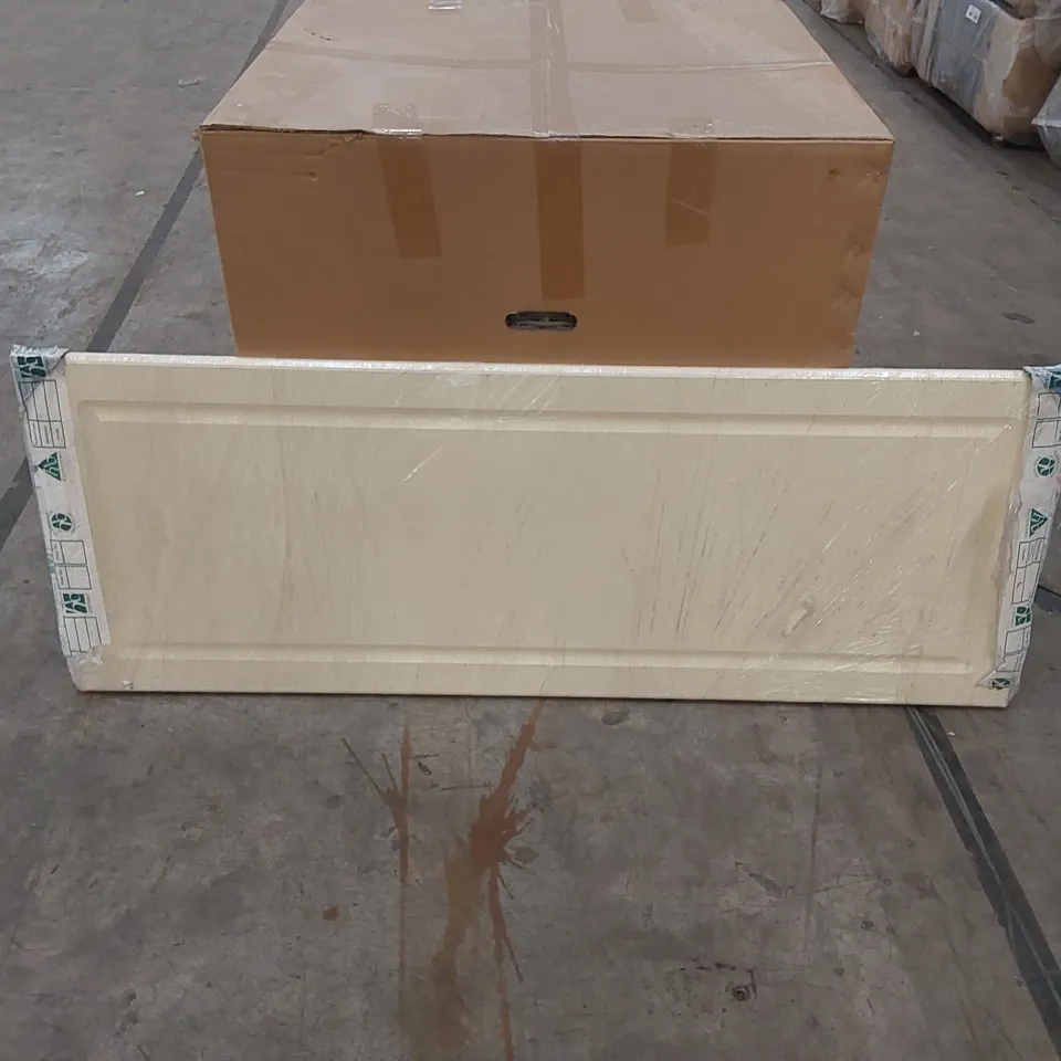 BAGGED 135cm DOUBLE SIZE WOODEN HEADBOARD - CREAM