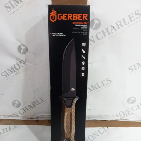 GERBER STRONGARM FIXED BLADE KNIFE + SHEATH