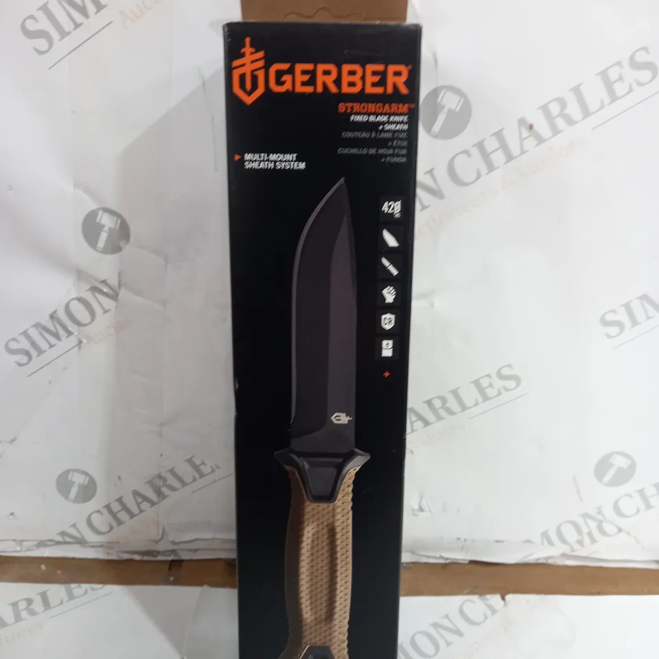 GERBER STRONGARM FIXED BLADE KNIFE + SHEATH