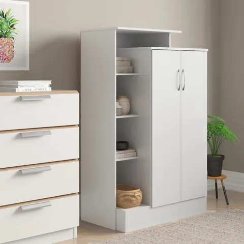 BOXED BOURGEOIS 2 DOOR WARDROBE (2 BOXES)