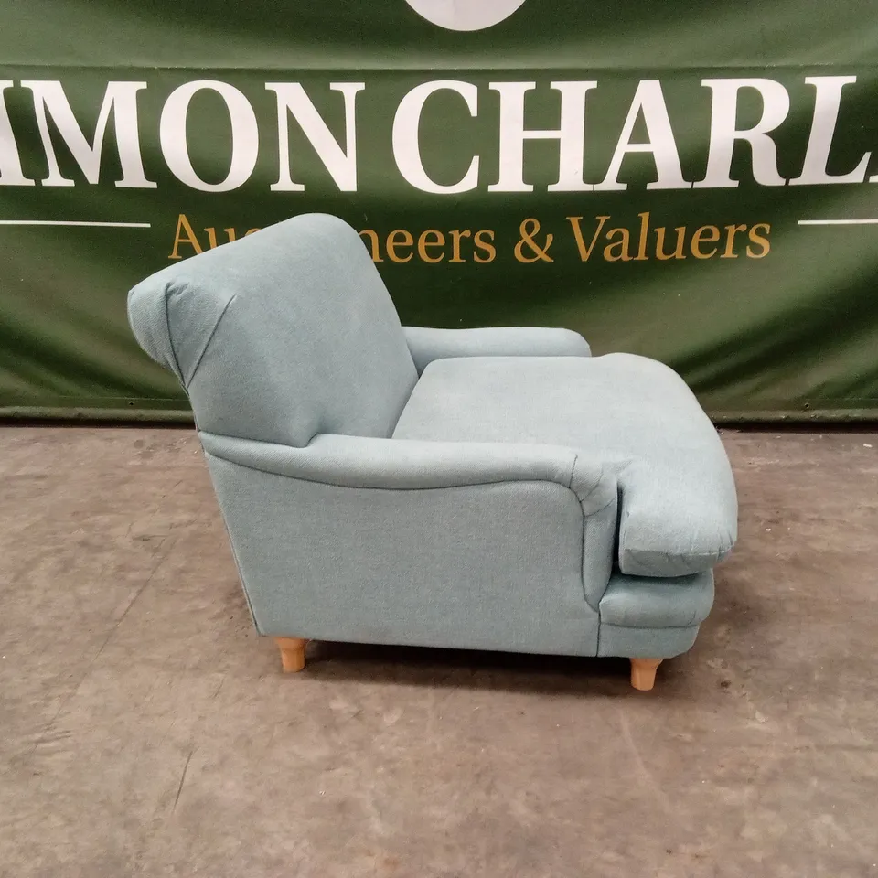 LPD HOME PLUMPTON CHAIR, DUCK EGG BLUE WEAVE
