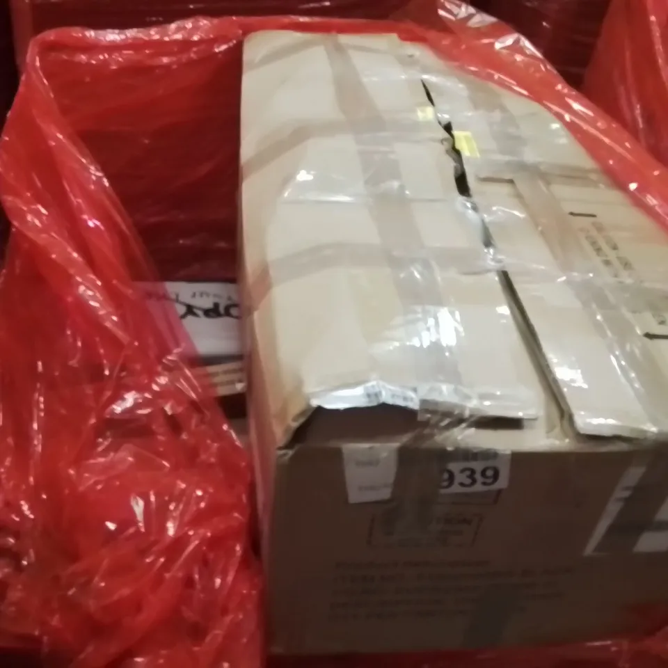 PALLET OF ASSORTED HOUSEHOLD GOODS AND PRODUCTS TO INCLUDE;OFFICE CHAIR,CHAIR MAT,HIKING STICKS 