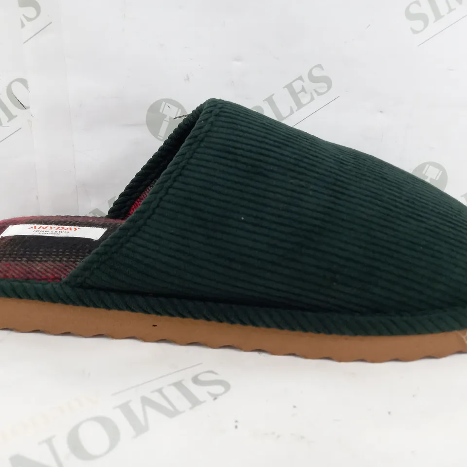 JOHN LEWIS ANYWAY SLIPPERS IN KHAKI - SIZE 9