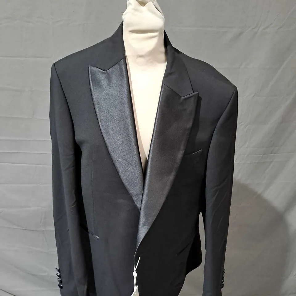 MOSS SLIM FIT BLACK BLAZER WITH 2 BUTTONS - SIZE 42S