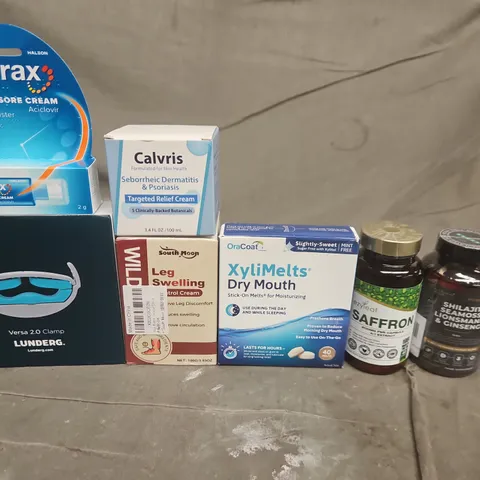 APPROXIMATELY 10 ASSORTED ITEMS TO INCLUDE EZYLEAF, XYLIMELTS AND CALVRIS