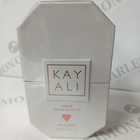 BOXED AND SEALED KAY ALI UTOPIA VANILLA COCO 21 EAU DE PARFUM 100ML