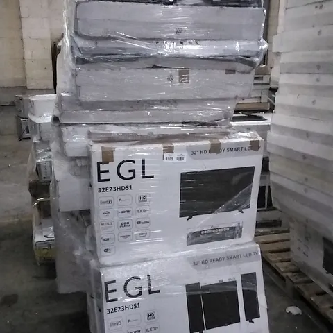 PALLET OF APPROXIMATELY 18 ASSORTED DAMAGED TV'S