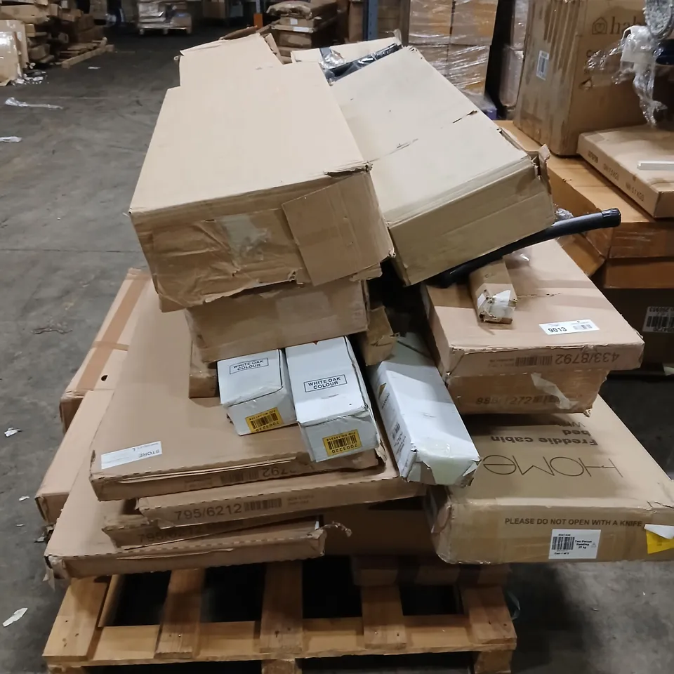 PALLET OF ASSORTED UNPROCESSED RAW RETURN FURNITURE 