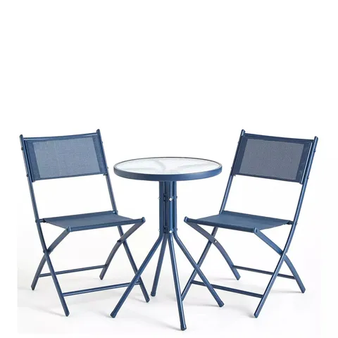 BOXED HAWAII 3 PIECE BISTRO SET - BLUE (1 BOX)