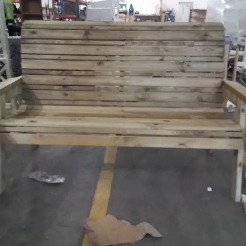 GARDEN FURNITURE BENCH OAK FINISH 