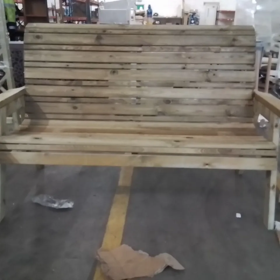 GARDEN FURNITURE BENCH OAK FINISH 