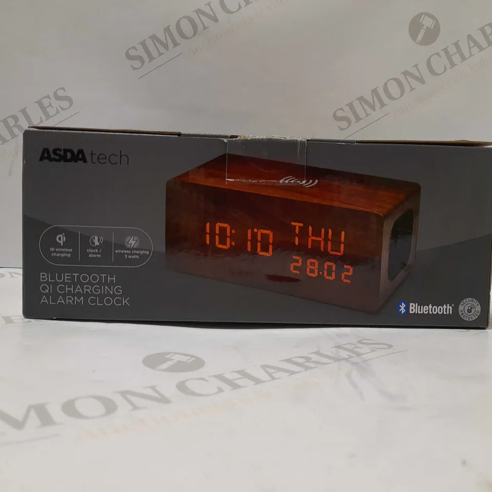 TECH BLUETOOTH QI CHARGING ALARM CLOCK