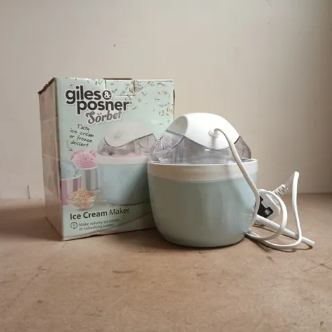 BOXED GILES & POSNER SORBET ICE CREAM MAKER