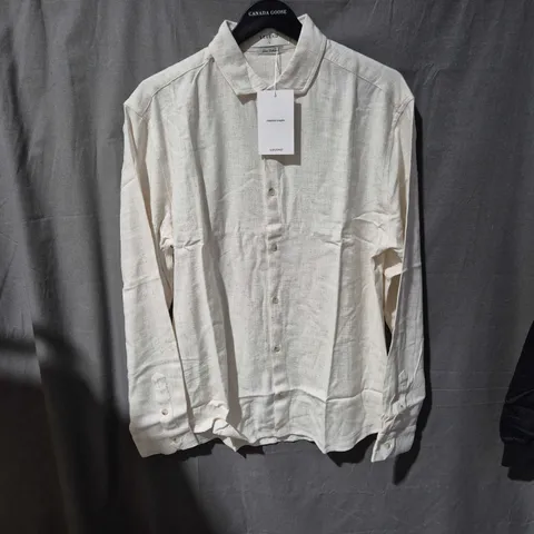 LEGEND LINEN SHIRT β BEIGE, MEN'S, SIZE L