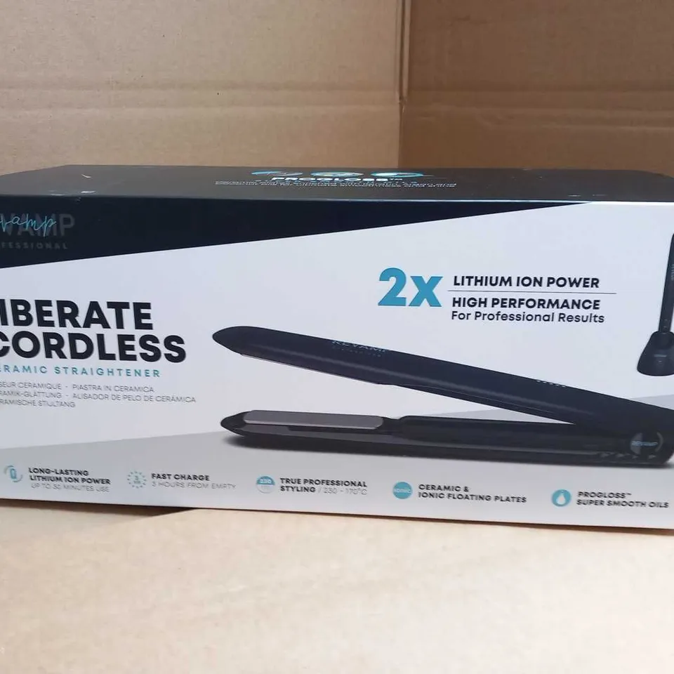 BOXED REVAMP LIBERATE CORDLESS CERAMIC STRAIGHTENERS