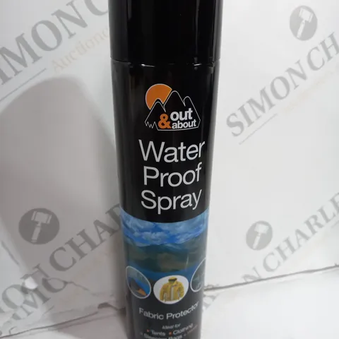 BOX OF APPROX 12 OUT & ABOUT WATER PROOF SPRAY