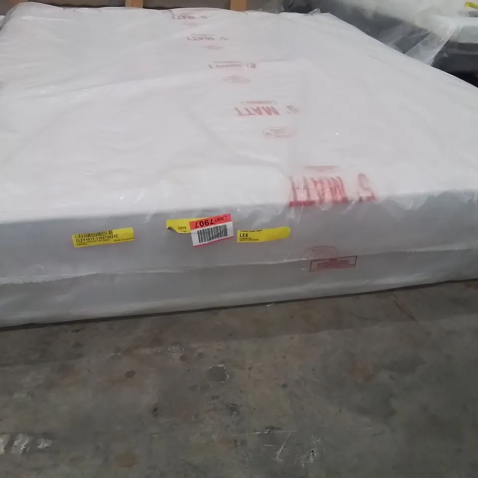 QUALITY BAGGED JAMESTOWN WHITE NOISE KINGSIZE FOAM MATTRESS 