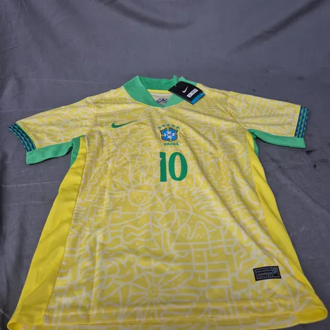 BRAZIL NEYMAR JR FOOTBALL SHIRT – YOUTH SIZE 28 (NIKE)
