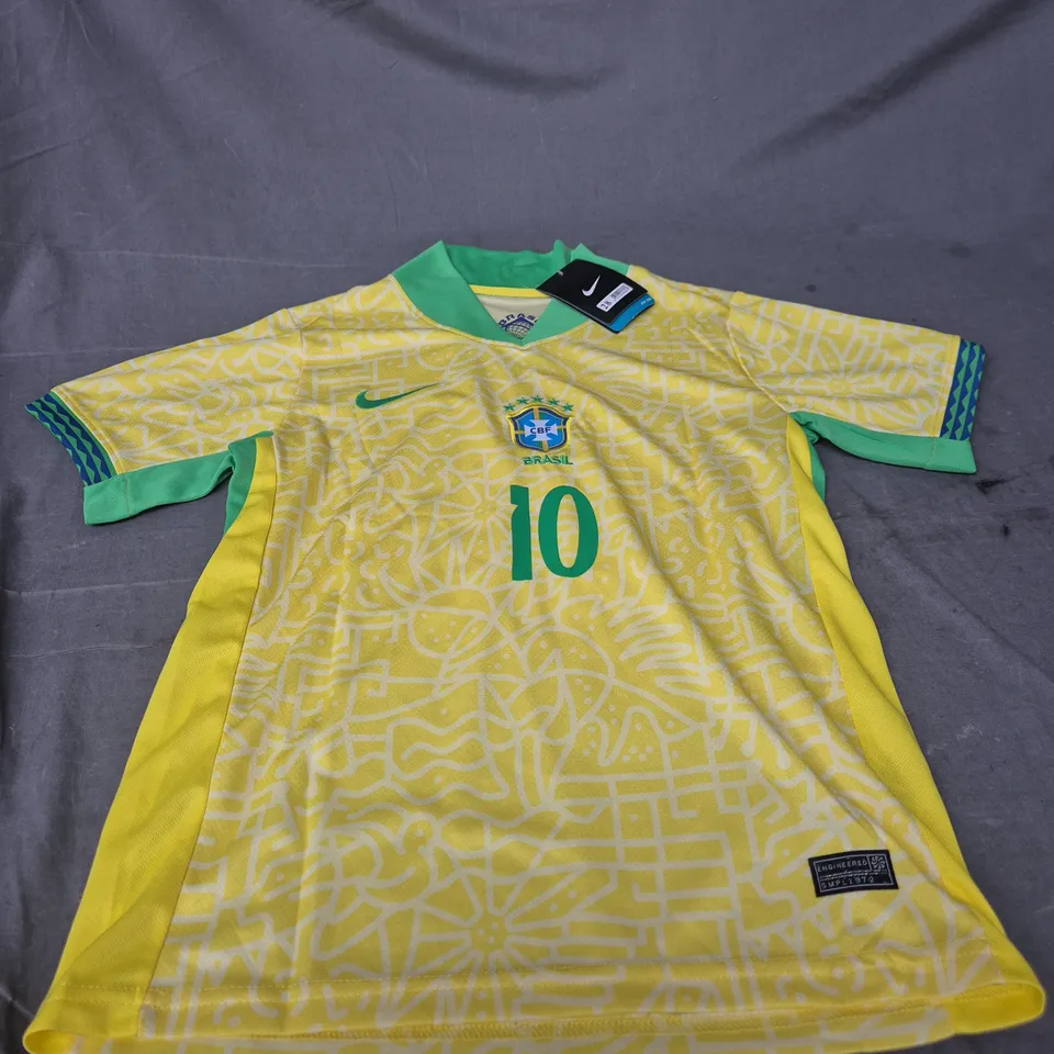 BRAZIL NEYMAR JR FOOTBALL SHIRT – YOUTH SIZE 28 (NIKE)